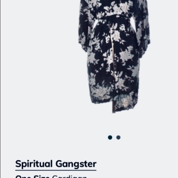 Spiritual Gangster Kimono/COAT /Cover-Up N…IT COMES NEW IN PACKAGE 😍 - Picture 2 of 15
